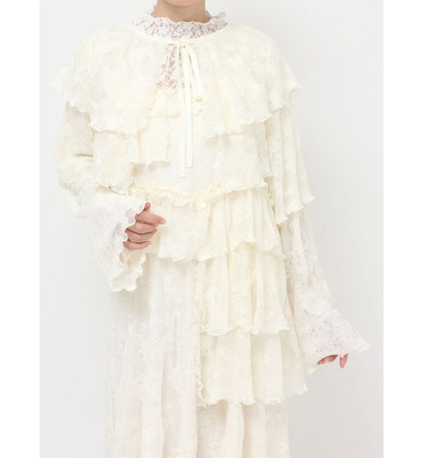 merry jenny「レースティアードボレロ」|シャツ・ブラウス|