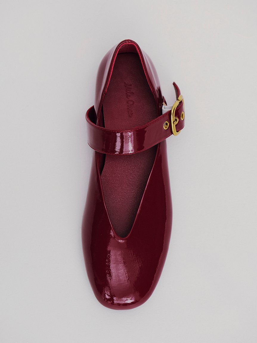 Mila Owen「ワイドベルトバレエシューズ」|パンプス|