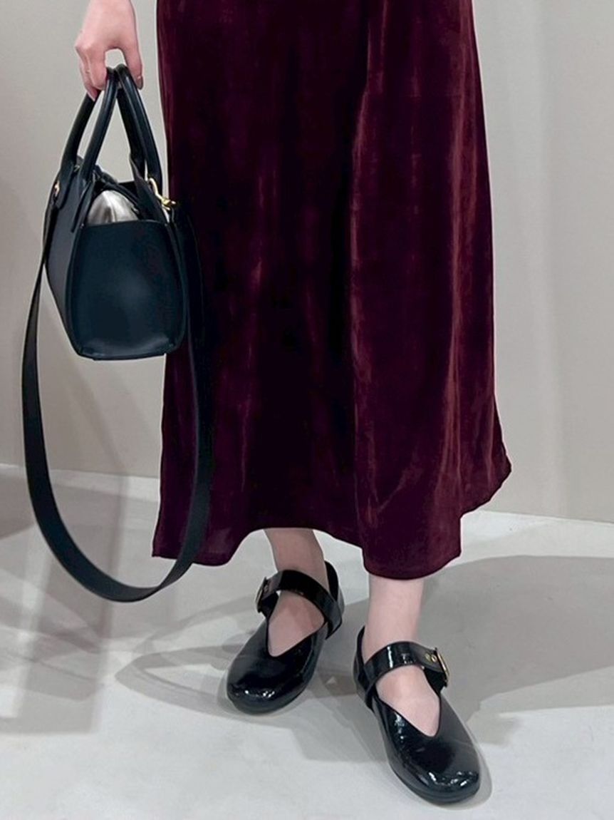 Mila Owen「ワイドベルトバレエシューズ」|パンプス|