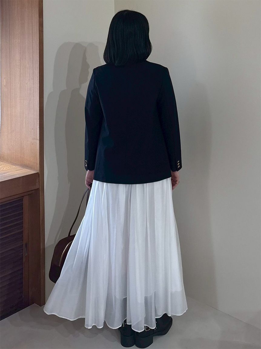 Mila Owen「【WEB限定00サイズ】ウエストゴムタックプレスフレアスカート」|スカート|