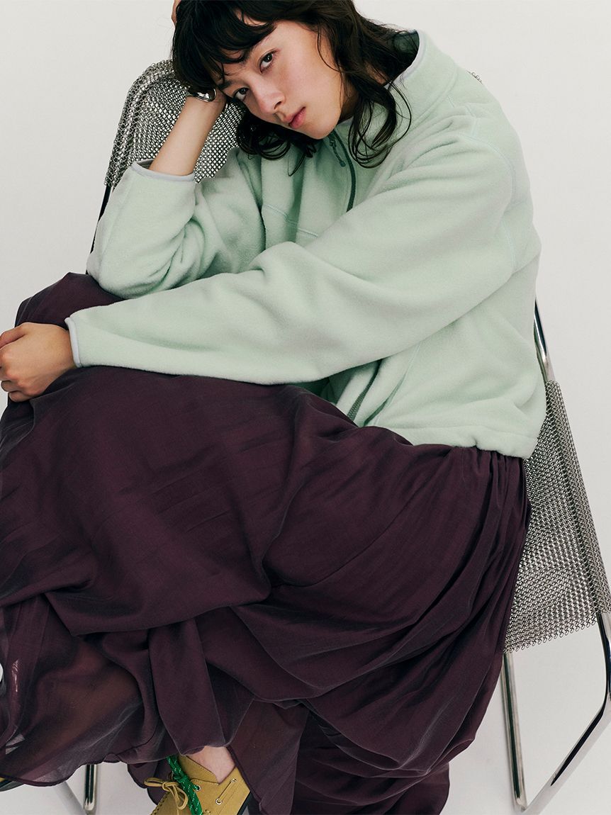 Mila Owen「【WEB限定00サイズ】ウエストゴムタックプレスフレアスカート」|スカート|