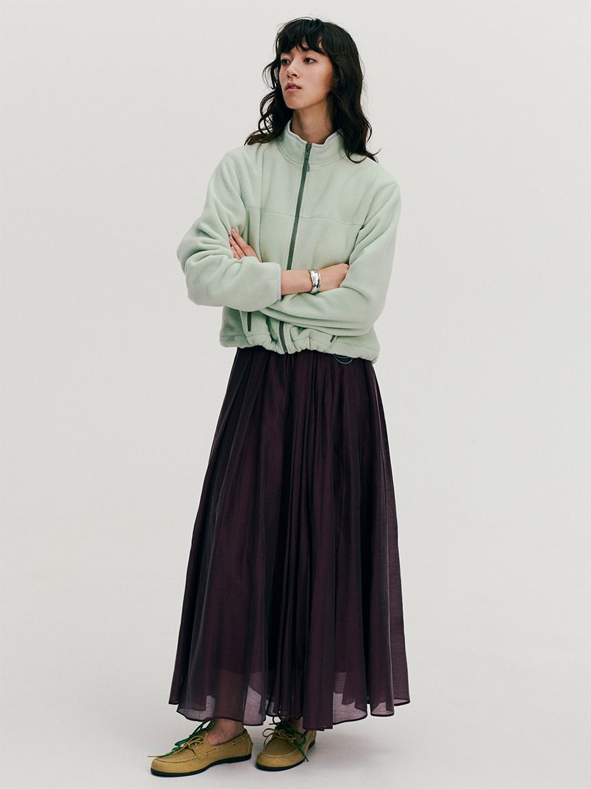 Mila Owen「【WEB限定00サイズ】ウエストゴムタックプレスフレアスカート」|スカート|