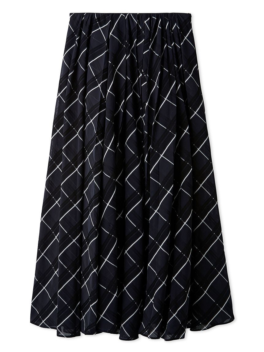 Mila Owen「【WEB限定00サイズ】ウエストゴムタックプレスフレアスカート」|スカート|