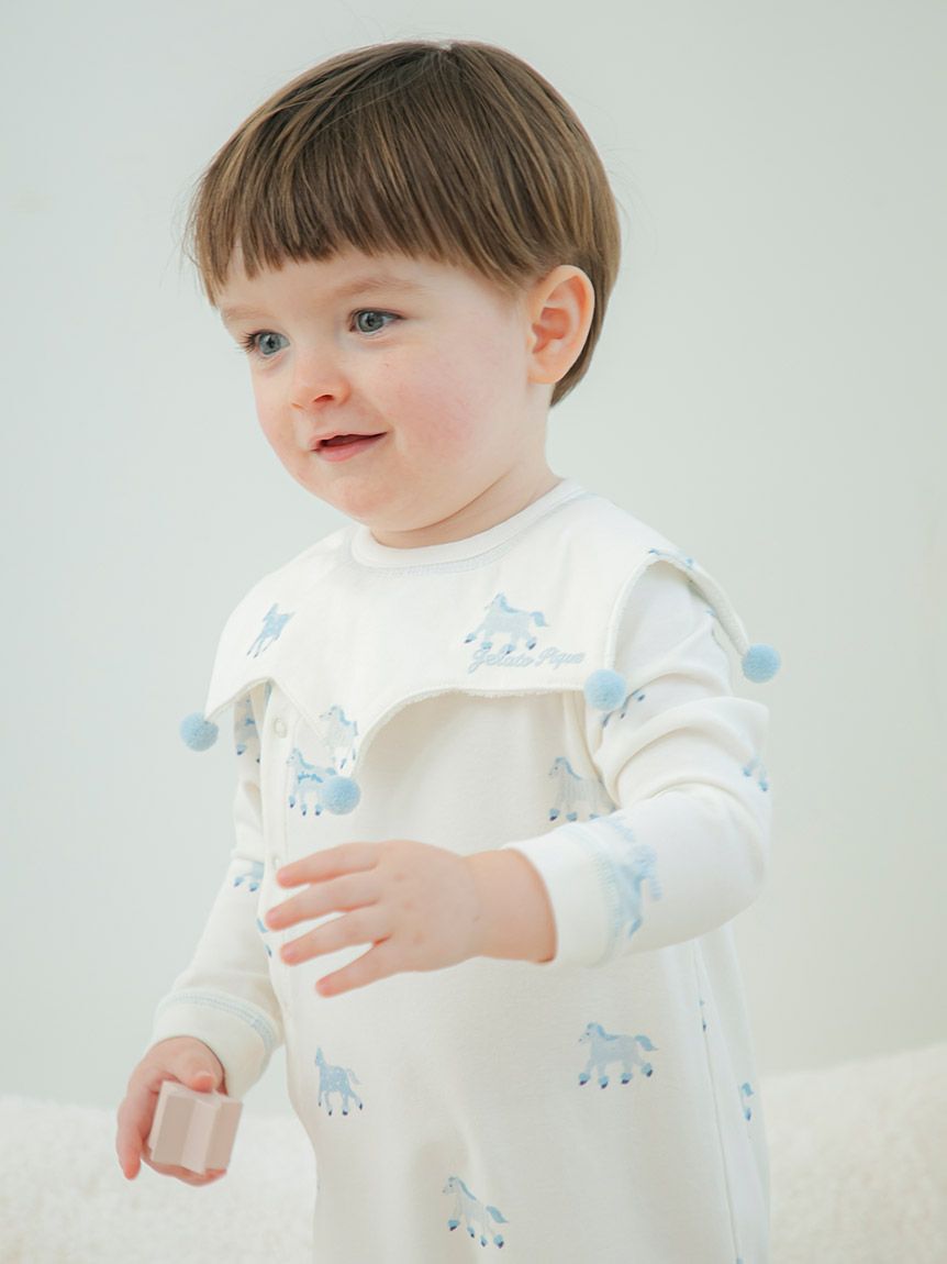 GELATO PIQUE KIDS & BABY「【BABY】ポニー柄スタイ」|スタイ|BLU