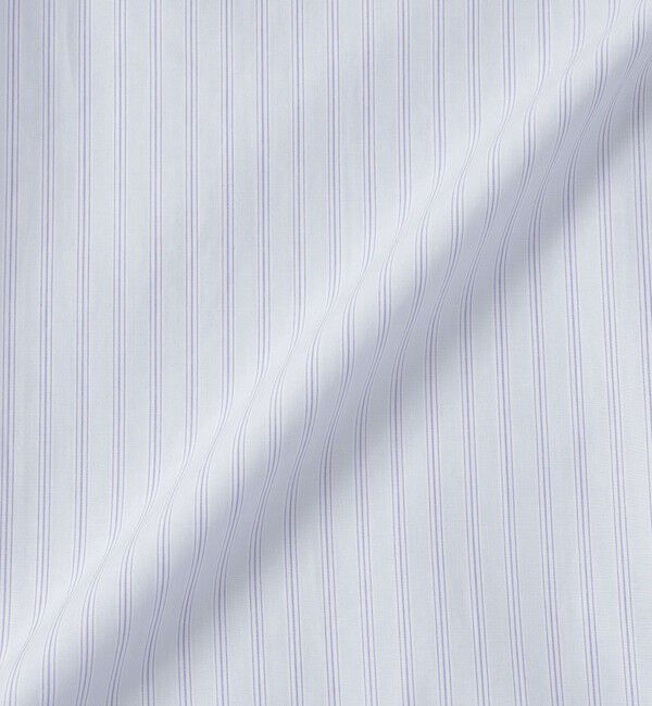 MACKINTOSH PHILOSOPHY「GREY LABEL ストライプバンドカラーショートスリーブシャツ」|シャツ・ブラウス|