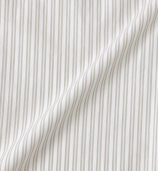 MACKINTOSH PHILOSOPHY「GREY LABEL ストライプバンドカラーショートスリーブシャツ」|シャツ・ブラウス|