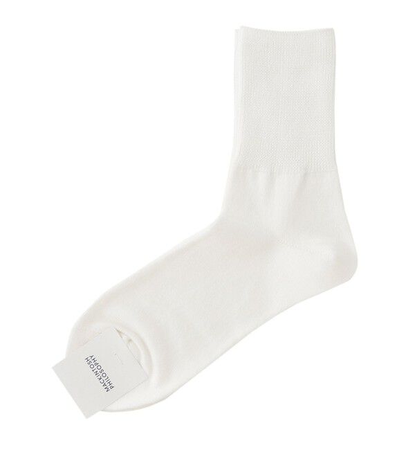 MACKINTOSH PHILOSOPHY「チャンキーリブ カジュアルソックス」|ソックス|ホワイト