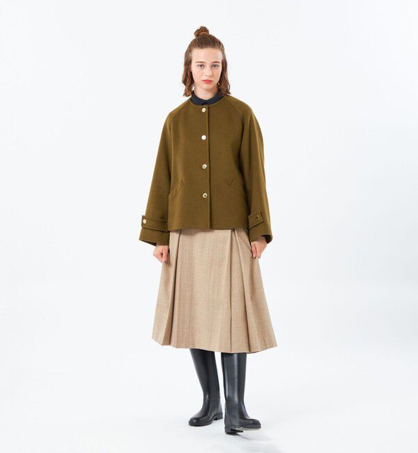 MACKINTOSH PHILOSOPHY「【WELBURY NO COLLAR SHORT（ウェルベリーノーカラーショート）】ウールメルトン製」|その他|