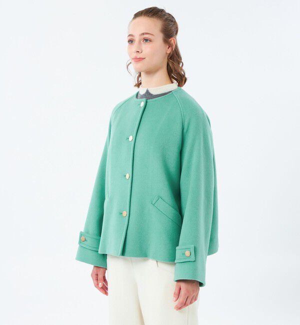 MACKINTOSH PHILOSOPHY「【WELBURY NO COLLAR SHORT（ウェルベリーノーカラーショート）】ウールメルトン製」|その他|