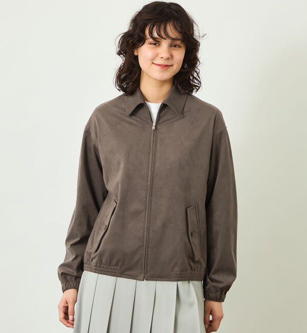 MACKINTOSH PHILOSOPHY「【GREY LABEL】Faux Suede ブルゾン」|ブルゾン・スタジャン|ブラウン