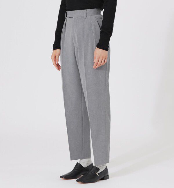  「スーパークリースインタックテーパードパンツ」|スラックス|