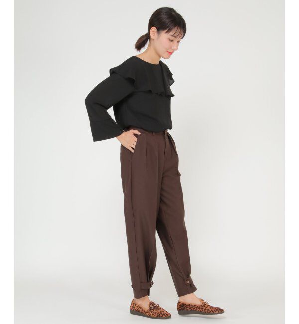 IKKA LOUNGE「裾タブ使いテーパードパンツ」|その他|