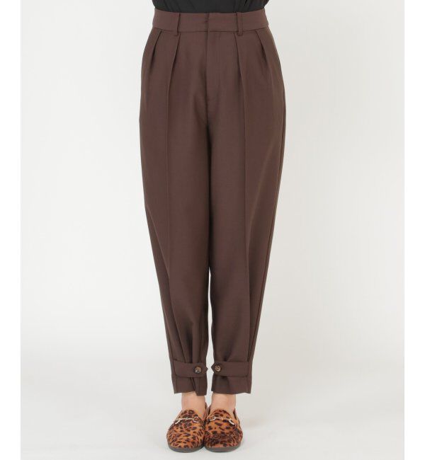 IKKA LOUNGE「裾タブ使いテーパードパンツ」|その他|