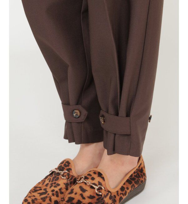 IKKA LOUNGE「裾タブ使いテーパードパンツ」|その他|