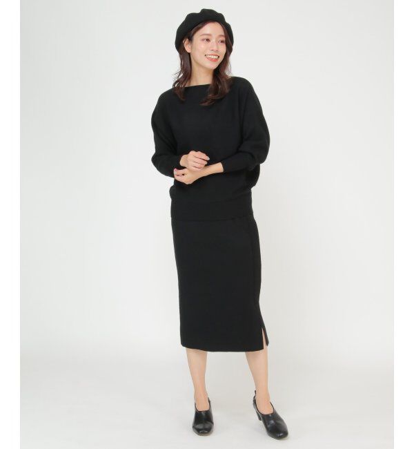 IKKA LOUNGE「ウォッシャブルニットSET UP」|その他|ブラック