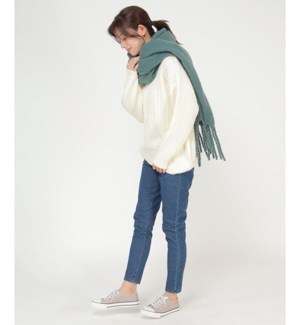 ikka「大伴フリンジマフラー」|マフラー|