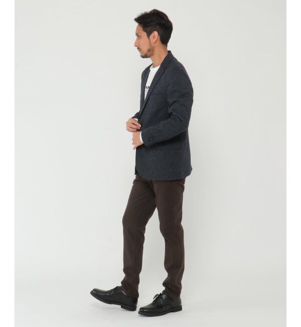 IKKA LOUNGE「ウールブレンドジャージ－ジャケット」|テーラードジャケット|