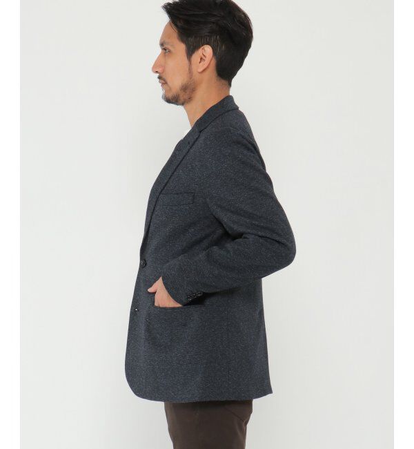 IKKA LOUNGE「ウールブレンドジャージ－ジャケット」|テーラードジャケット|