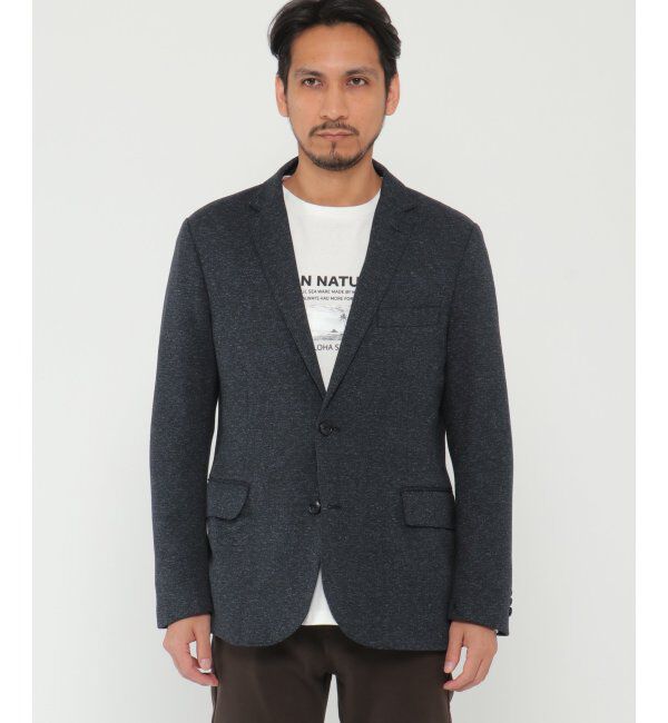 IKKA LOUNGE「ウールブレンドジャージ－ジャケット」|テーラードジャケット|