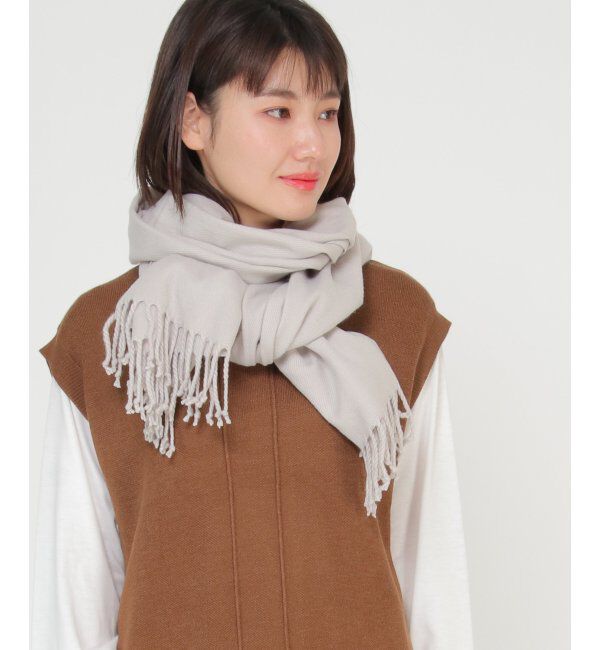 ikka「薄手ふわふわストール」|マフラー|
