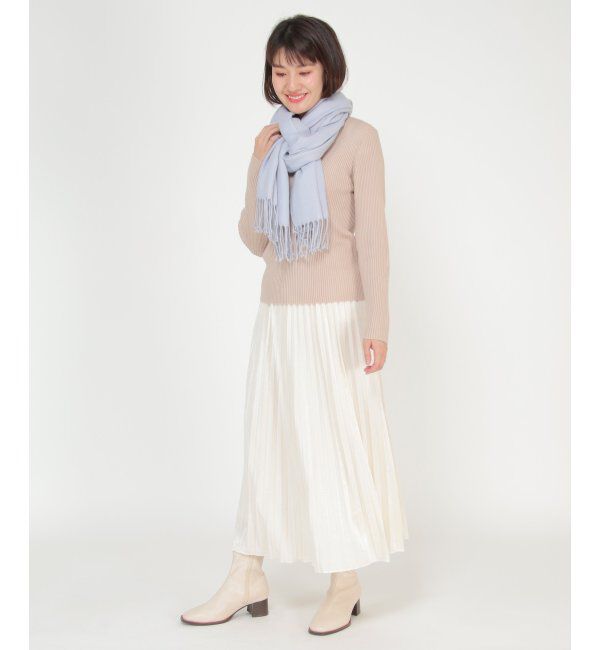 ikka「薄手ふわふわストール」|マフラー|