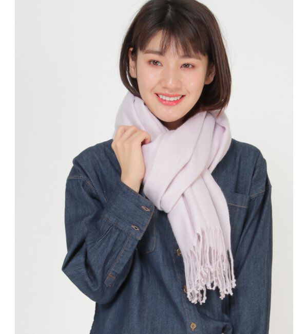 ikka「薄手ふわふわストール」|マフラー|