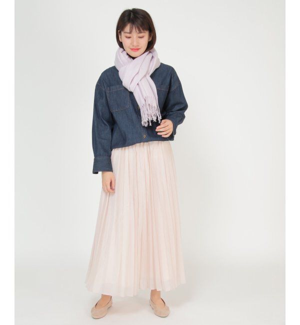 ikka「薄手ふわふわストール」|マフラー|