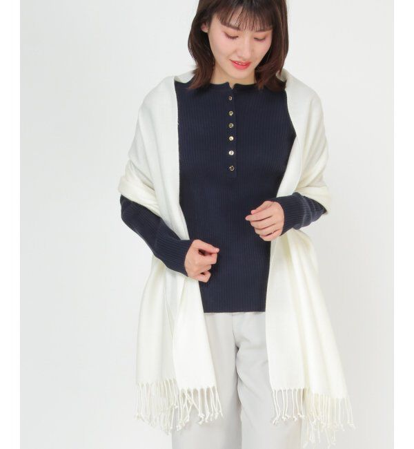 ikka「薄手ふわふわストール」|マフラー|