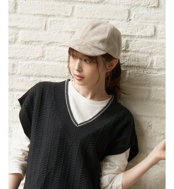 ikka「スウェードキャスCAP」|その他|オフホワイト