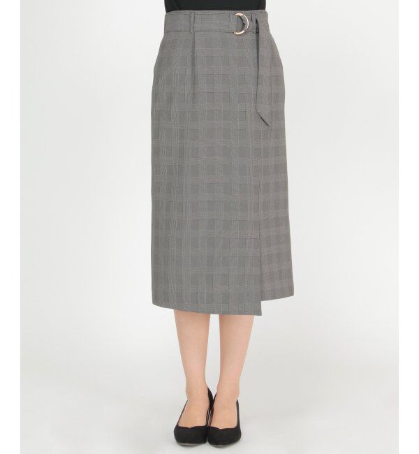 IKKA LOUNGE「チェックスカートスーツ」|ワンピース|