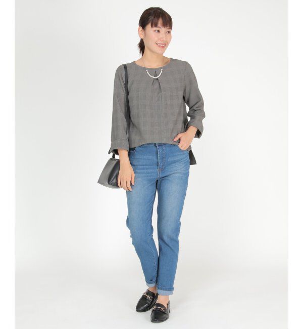 IKKA LOUNGE「チェックスカートスーツ」|ワンピース|