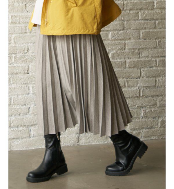 ikka「ミドルトラックソールブーツ」|ショートブーツ|