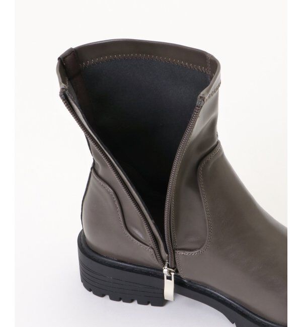 ikka「ミドルトラックソールブーツ」|ショートブーツ|