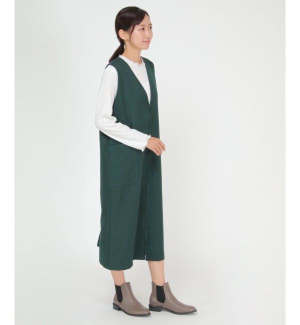 ikka「2WAYジャンスカットプルオーバーセット」|ワンピース|