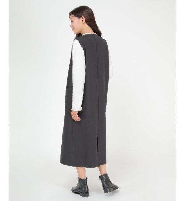 ikka「2WAYジャンスカットプルオーバーセット」|ワンピース|