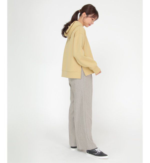 ikka「ダンボールニットフードパーカー」|パーカー|