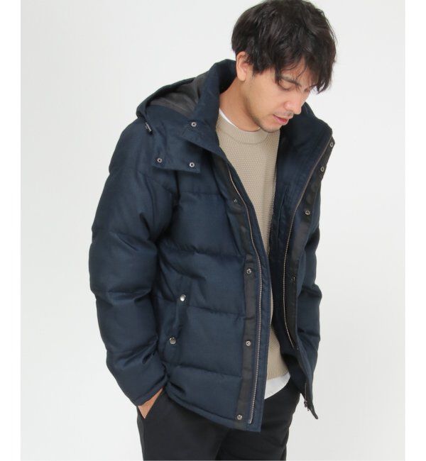 ikka「soronaウールライク中綿ブルゾン」|ブルゾン・スタジャン|ネイビー
