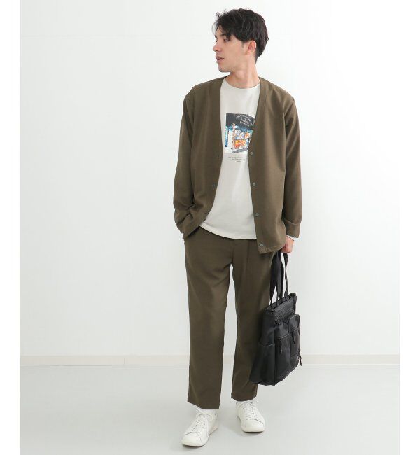 ikka「【イージーケア／シワ軽減】LANATEC アムンゼンカーディガン【セットアップ対応】」|シャツ・ブラウス|