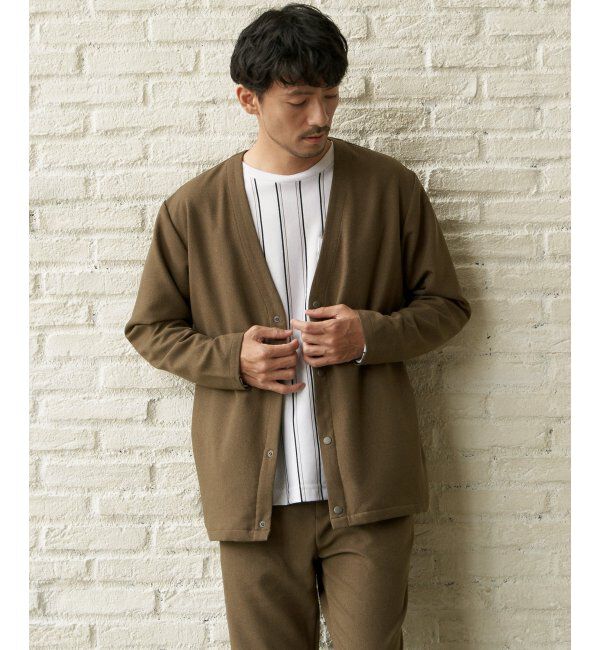 ikka「【イージーケア／シワ軽減】LANATEC アムンゼンカーディガン【セットアップ対応】」|シャツ・ブラウス|