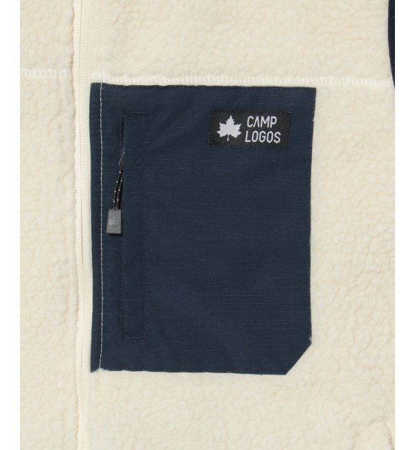 ikka「CAMP LOGOS 防風シープボアベスト」|ダウンベスト・ベスト|