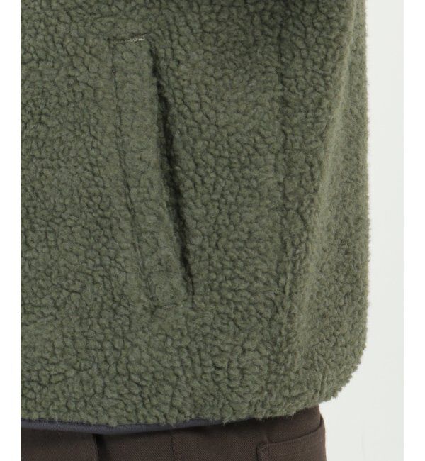 ikka「CAMP LOGOS 防風シープボアベスト」|ダウンベスト・ベスト|