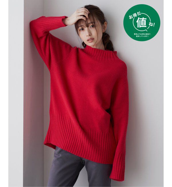 ikka「ハイネックバックスリットプルオーバー」|プルオーバー|