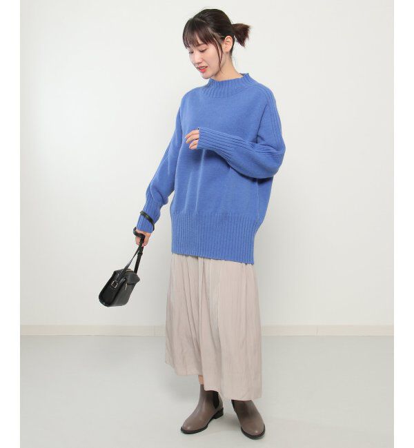 ikka「ハイネックバックスリットプルオーバー」|プルオーバー|