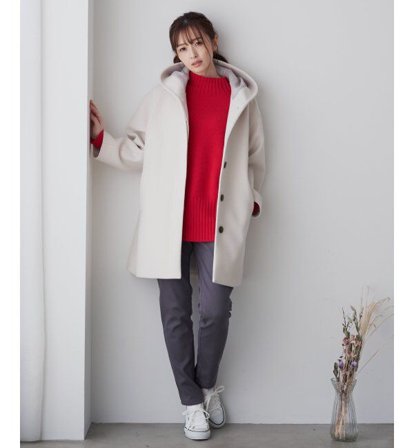 ikka「ハイネックバックスリットプルオーバー」|プルオーバー|