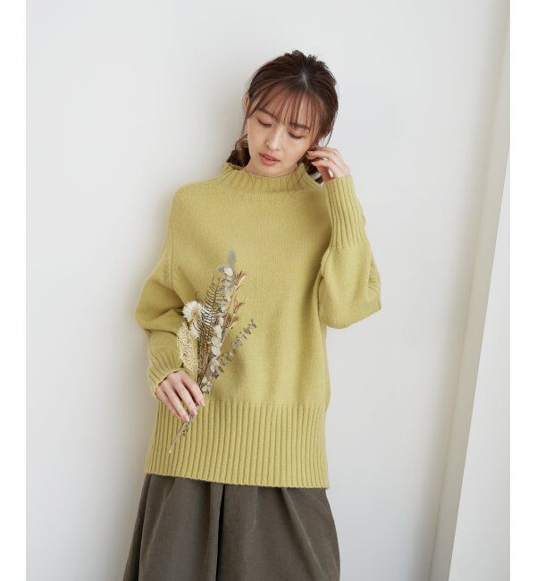 ikka「ハイネックバックスリットプルオーバー」|プルオーバー|