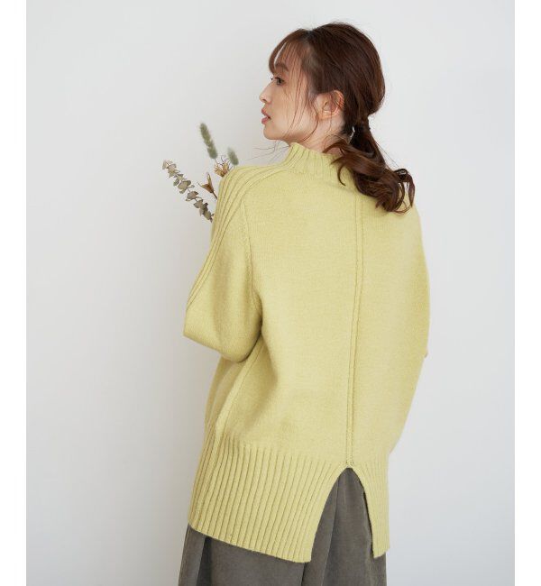 ikka「ハイネックバックスリットプルオーバー」|プルオーバー|