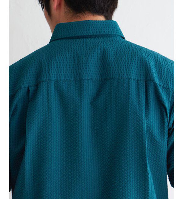 ikka「サッカーブロック切り替えシャツ」|シャツ・ブラウス|