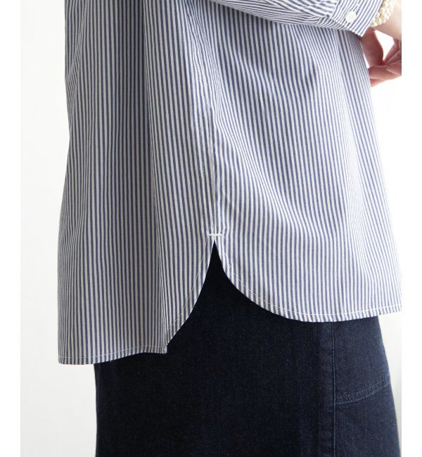 ikka「ストライプ長袖シャツ」|シャツ・ブラウス|
