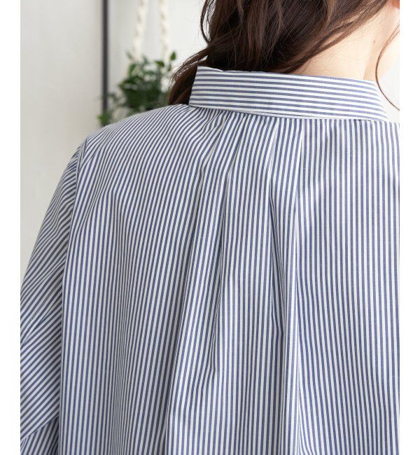 ikka「ストライプ長袖シャツ」|シャツ・ブラウス|