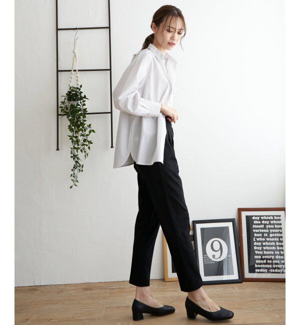 ikka「ストライプ長袖シャツ」|シャツ・ブラウス|